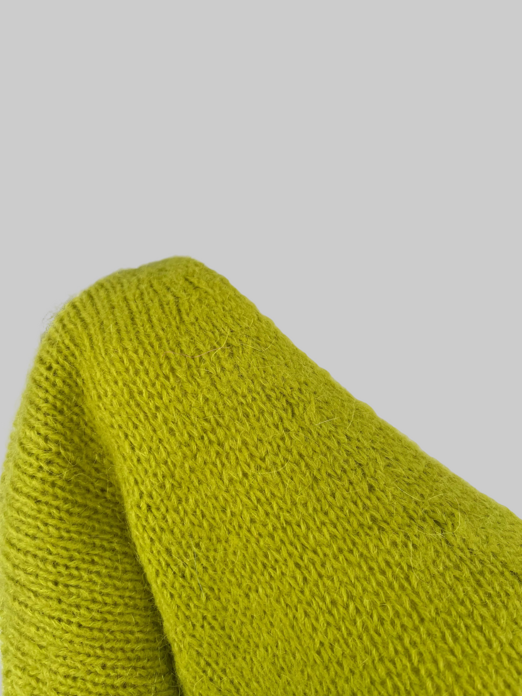 Olive Green Mohair Blend V-Neck Cardigan