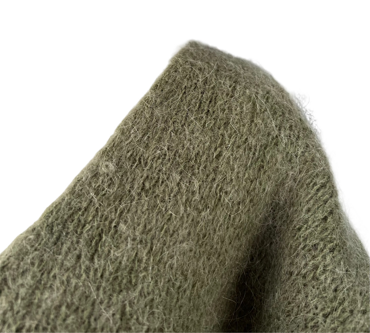 Women's Khaki Baggy Sleeveless Knit Jumper