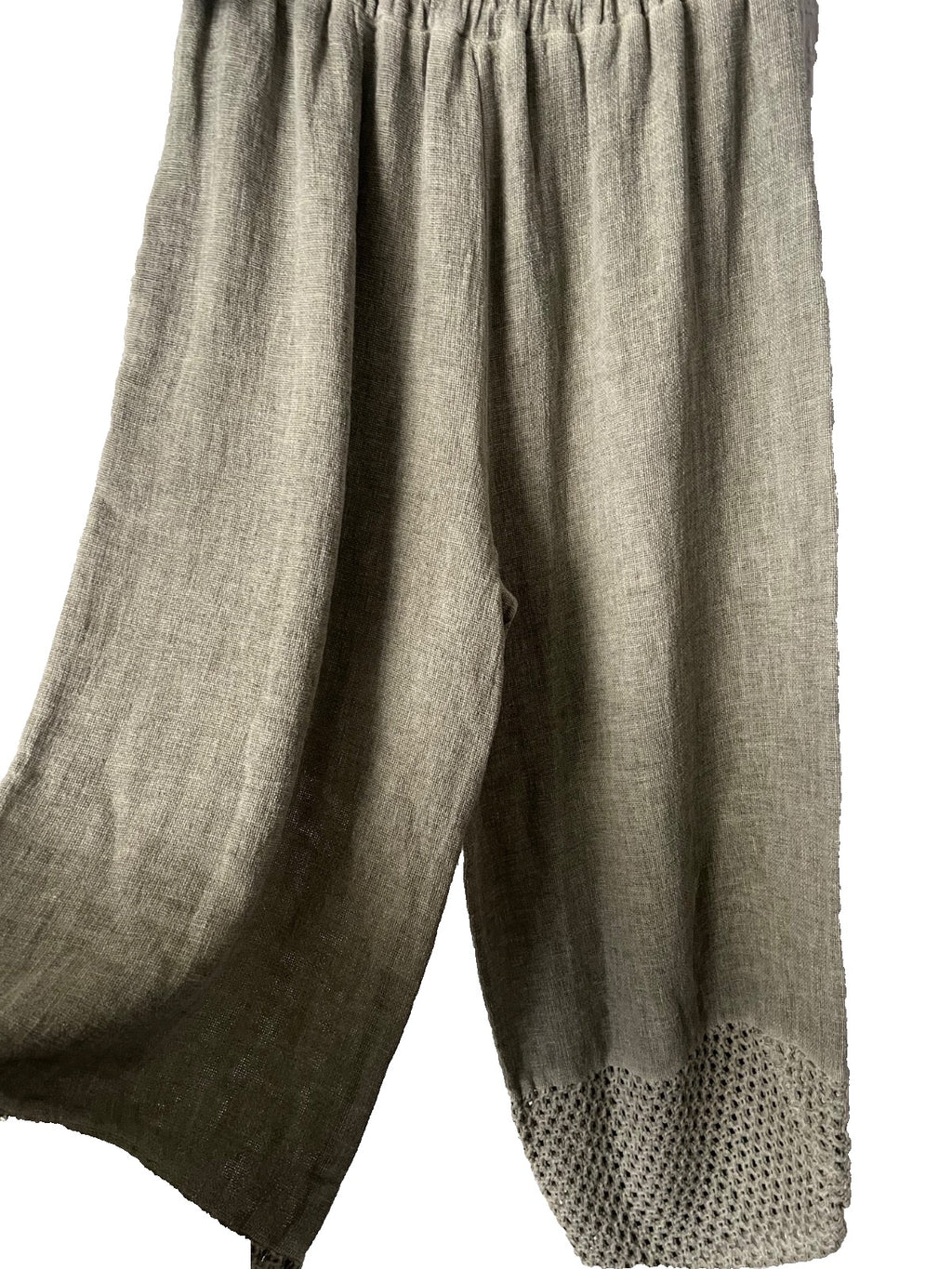 Women's pale khaki Trousers with pockets