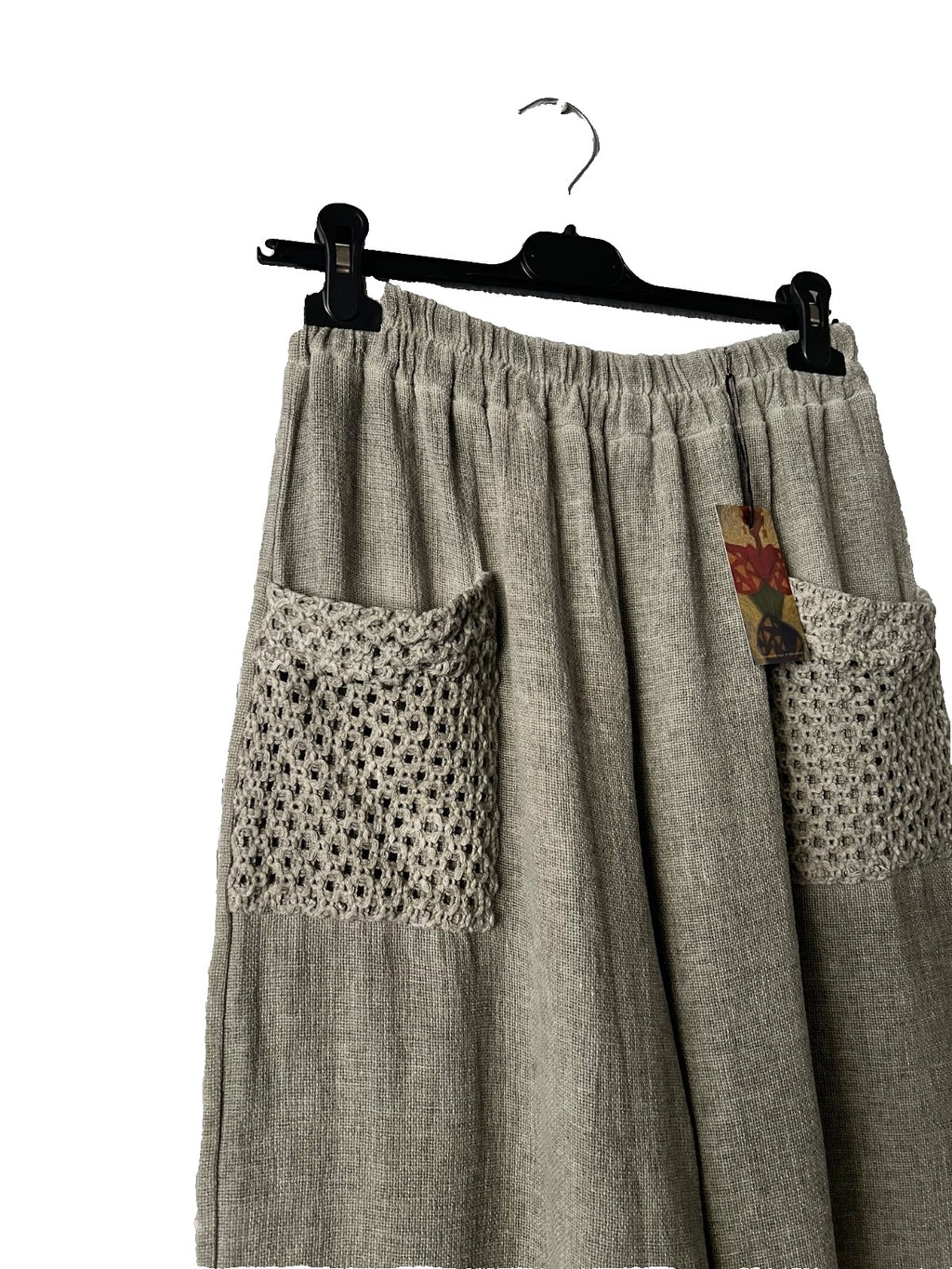 Women's pale khaki Trousers with pockets