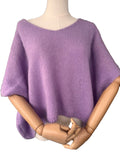 Women's lavender Baggy Sleeveless Knit Jumper