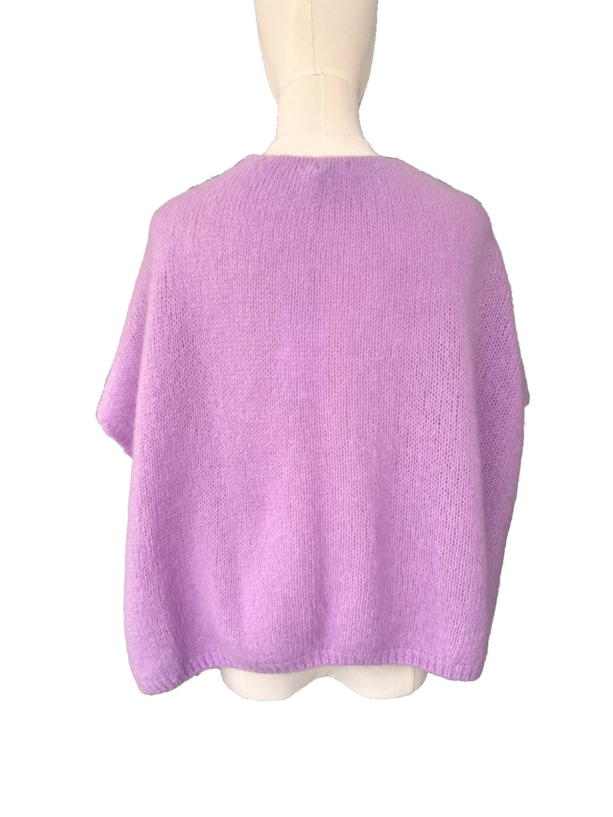 Women's lavender Baggy Sleeveless Knit Jumper