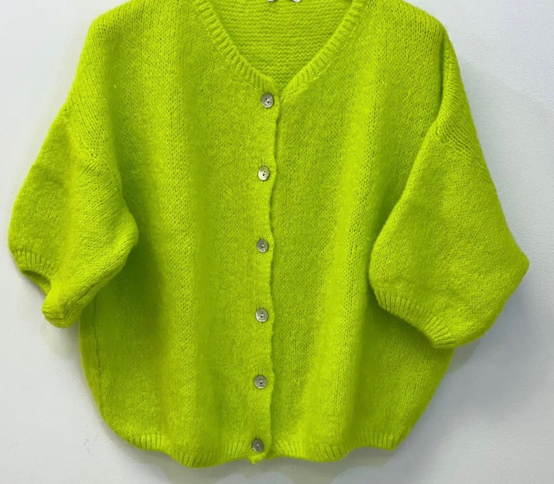 23 colours short sleeve cardigan